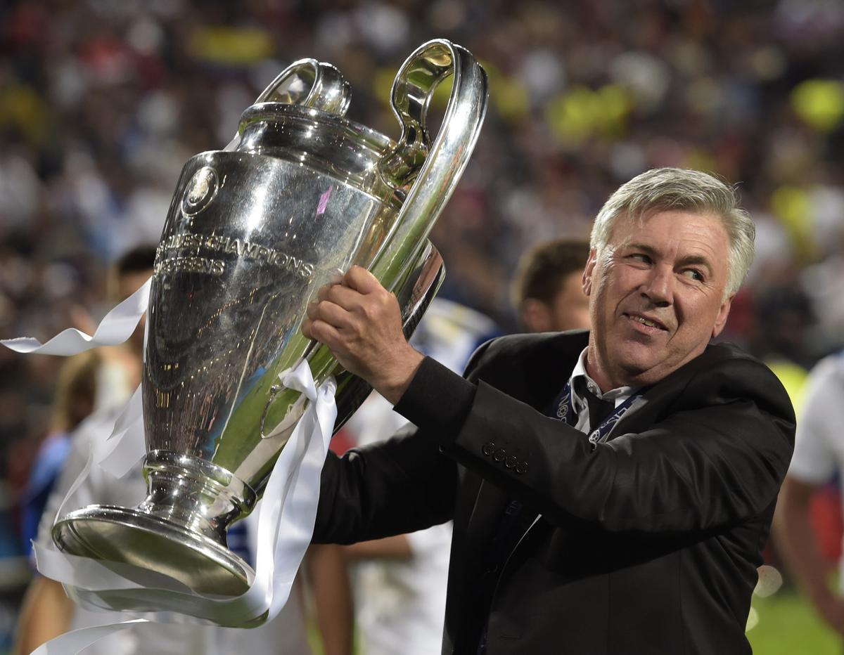 Ancelotti đã giành chức vô địch Champions League cùng Real Madrid vào năm 2014. Ancelotti đã giành chức vô địch Champions League cùng Real Madrid vào năm 2014.