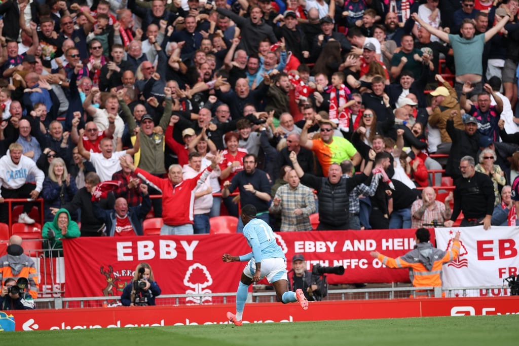 Callum Hudson-Odoi ăn mừng khi ghi bàn thắng quyết định cho Nottingham Forest tại Anfield. Ảnh: EPA-EFE Callum Hudson-Odoi ăn mừng khi ghi bàn thắng quyết định cho Nottingham Forest tại Anfield. Ảnh: EPA-EFE