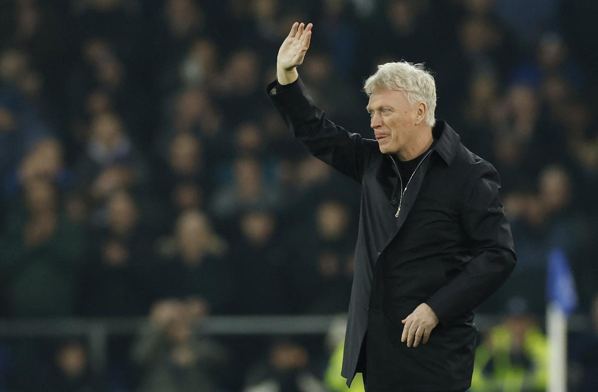 HLV David Moyes của Everton trước trận đấu.