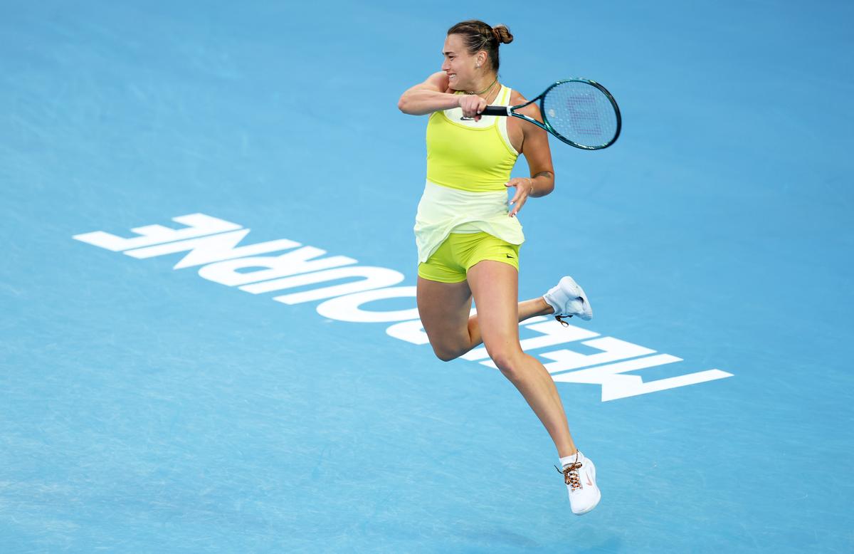 Not this time: Sabalenka, who was looking to win her third straight AO crown, gave it all in the final. Not this time: Sabalenka, who was looking to win her third straight AO crown, gave it all in the final.