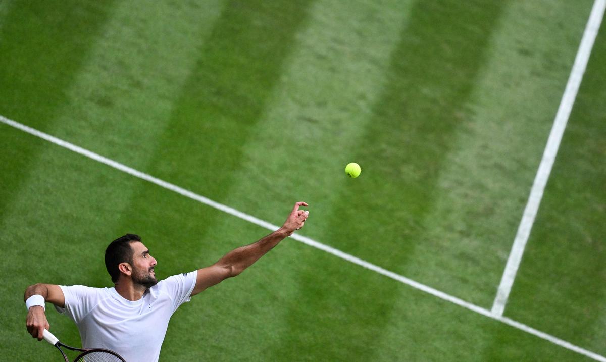Old guard on the prowl: Veteran Marin Cilic best home favourite Jack Draper in four sets.