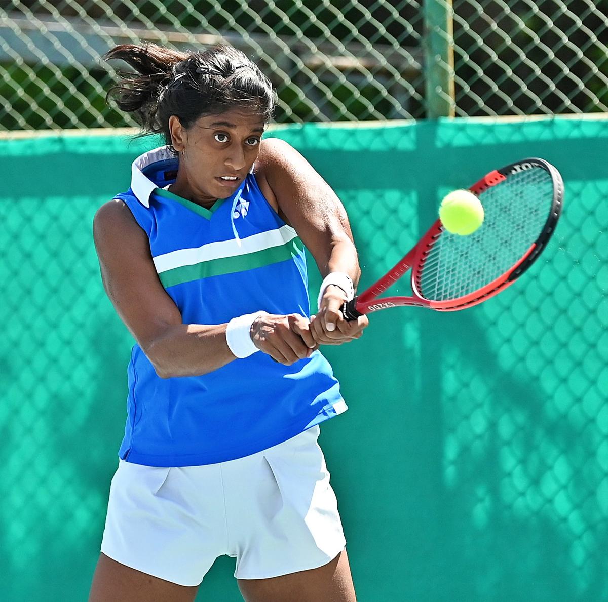 Prathyusha Rachapudi đã thông thạo chiến thắng của cô trước Aditi Rawat trong Giải đấu quần vợt nữ ITF ở Gurugram vào thứ ba.