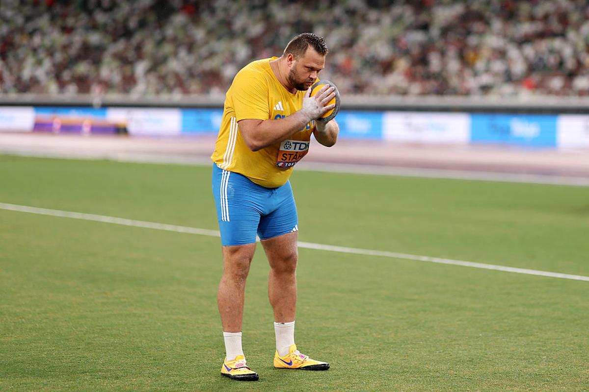 Sweden’s Daniel Stahl put the disappointment of a failed title defence from Paris Olympics behind to win his third straight men’s discus throw World Championships gold.