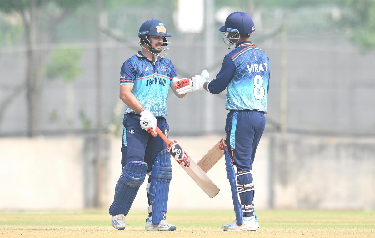 Wicketkeeper-batter Ishan Kishan (left) led from the front in Jharkhand’s triumphant Syed Mushtaq Ali Trophy campaign with 571 runs. 