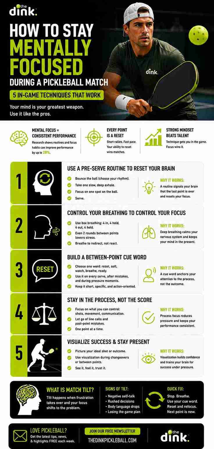 How to Stay Mentally Focused During a Pickleball Match
