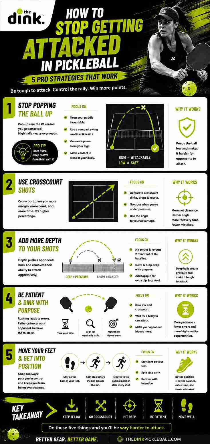 How to Stop Getting Attacked in Pickleball