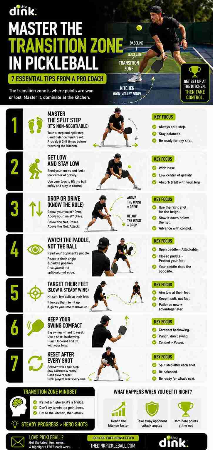 Làm chủ vùng chuyển tiếp trong Pickleball
